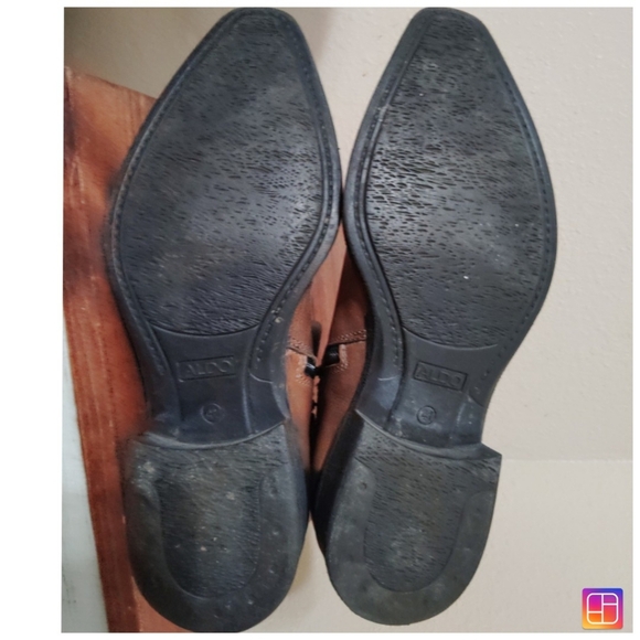 Aldo Brown and Black Cowboy Western Boots Size 41 - Picture 5 of 6